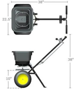 Alternative view of Spyker P20-5010 Broadcast Spreader For Seed Salt Fertilizer