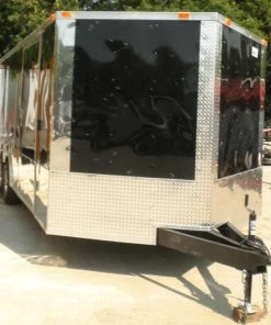 SLE Enclosed Trailers Enclosed Trailer 8.5'x20' Black - Car Equipment Hauler Storage
