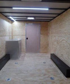 SLE Enclosed Trailers Enclosed 8.5x28 Med. Charcoal Equipment Trailer Storage