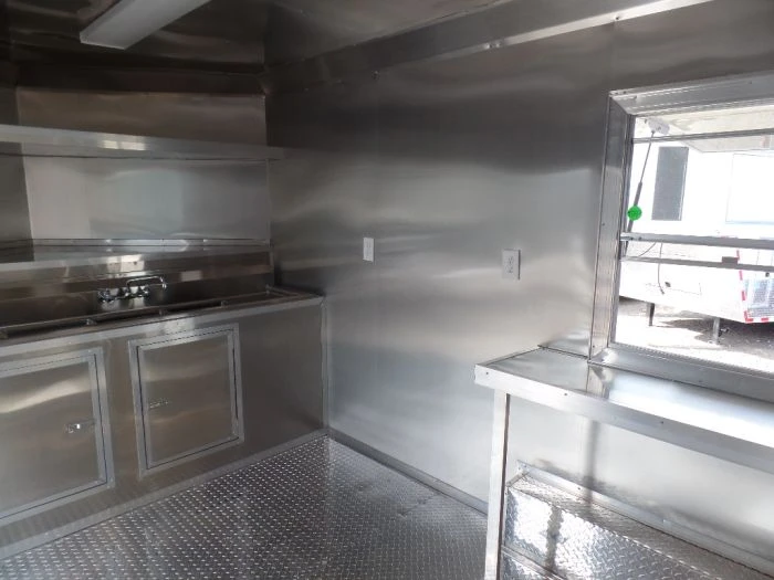 SLE Concessions 8.5' X 16' Black Catering Event Concession Food Trailer 6 SLE Concessions 8.5' X 16' Black Catering Event Concession Food Trailer - Image 4