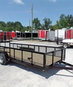 Alternative view of SLE Utility Trailers Utility Trailer 6.4 X 18 Straight Deck 2ft Mesh Sides
