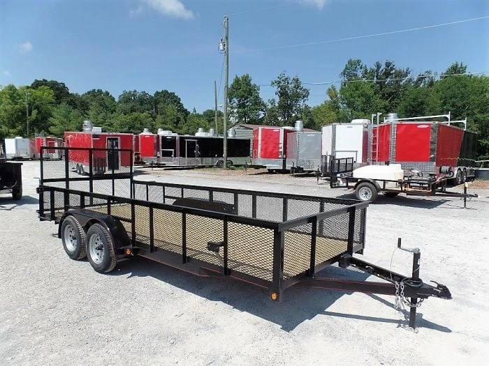 SLE Utility Trailers Utility Trailer 6.4 X 18 Straight Deck 2ft Mesh Sides 4 SLE Utility Trailers Utility Trailer 6.4 X 18 Straight Deck 2ft Mesh Sides - Image 2