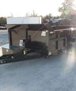 SLE Dump Trailers Dump Trailer 7' X 14' Hydraulic 2ft Sides 7,000lb Axles