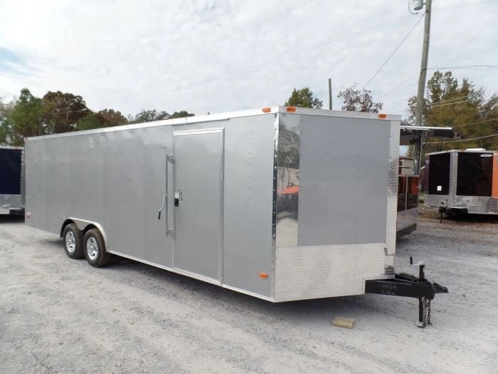 SLE Enclosed Trailers Enclosed Trailer 8.5' X 24' Silver Enclosed Equipment Hauler Storage 8 SLE Enclosed Trailers Enclosed Trailer 8.5' X 24' Silver Enclosed Equipment Hauler Storage - Image 6
