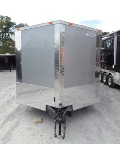 SLE Enclosed Trailers Enclosed Trailer 8.5' X 24' Silver Enclosed Equipment Hauler Storage 10 SLE Enclosed Trailers Enclosed Trailer 8.5' X 24' Silver Enclosed Equipment Hauler Storage -Husqvarna Sales Store sam 4898