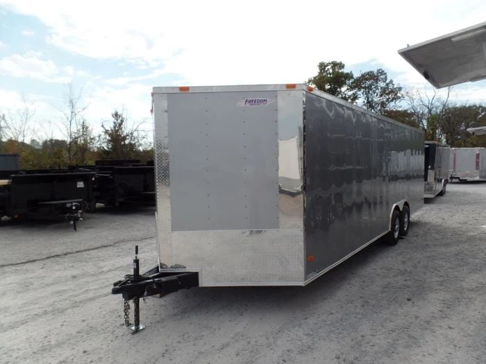 SLE Enclosed Trailers Enclosed Trailer 8.5' X 24' Silver Enclosed Equipment Hauler Storage 3 SLE Enclosed Trailers Enclosed Trailer 8.5' X 24' Silver Enclosed Equipment Hauler Storage