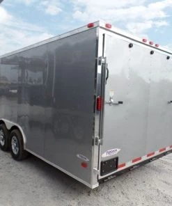 Alternative view of SLE Enclosed Trailers Enclosed Trailer 8.5' X 24' Silver Enclosed Equipment Hauler Storage