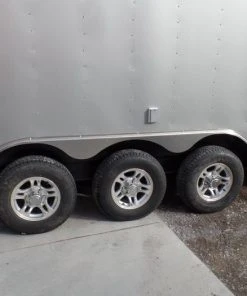 SLE Enclosed Trailers Enclosed Trailer 8.5' X 36' Silver Frost Equipment Motorcycle Hauler Storage -Husqvarna Sales Store sam 5718