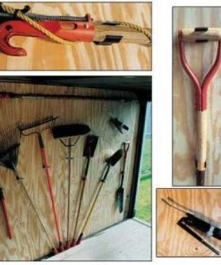 Alternative view of Trimmer Trap Enclosed Trailer Hand Tool Storage Rack EH-1
