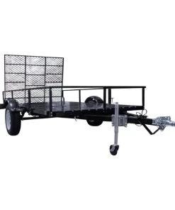 Alternative view of DK2 MMT6X10 6x10 Open Rail Utility Trailer With Drive-Up Gate